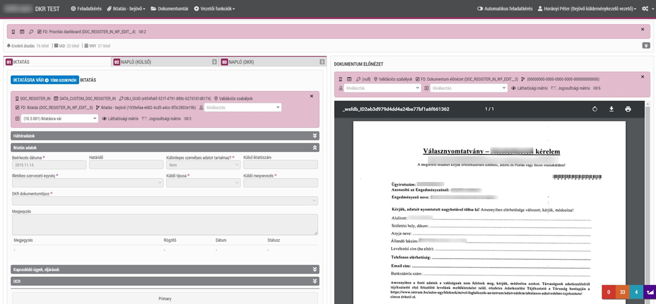 Dynamisches Formular mit generierter Dokumentvorschau